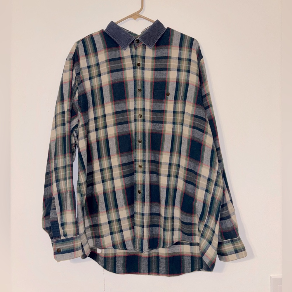 XL REI Flannel Long Sleeve Button Up